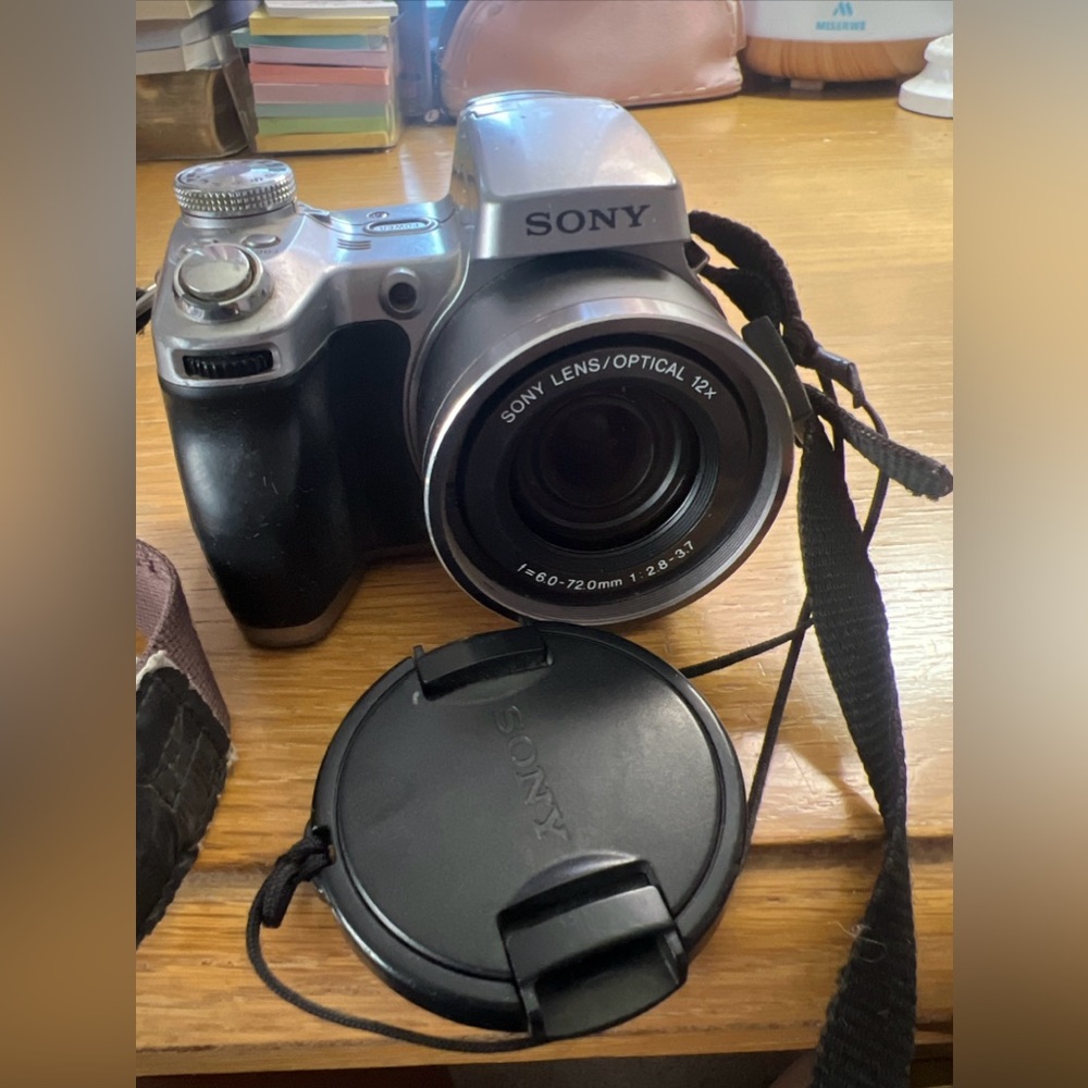 Sony Cyber Shot Camera DSC-H1 Super Steady Shot 12X Optical Zoom  5.1 MP Works